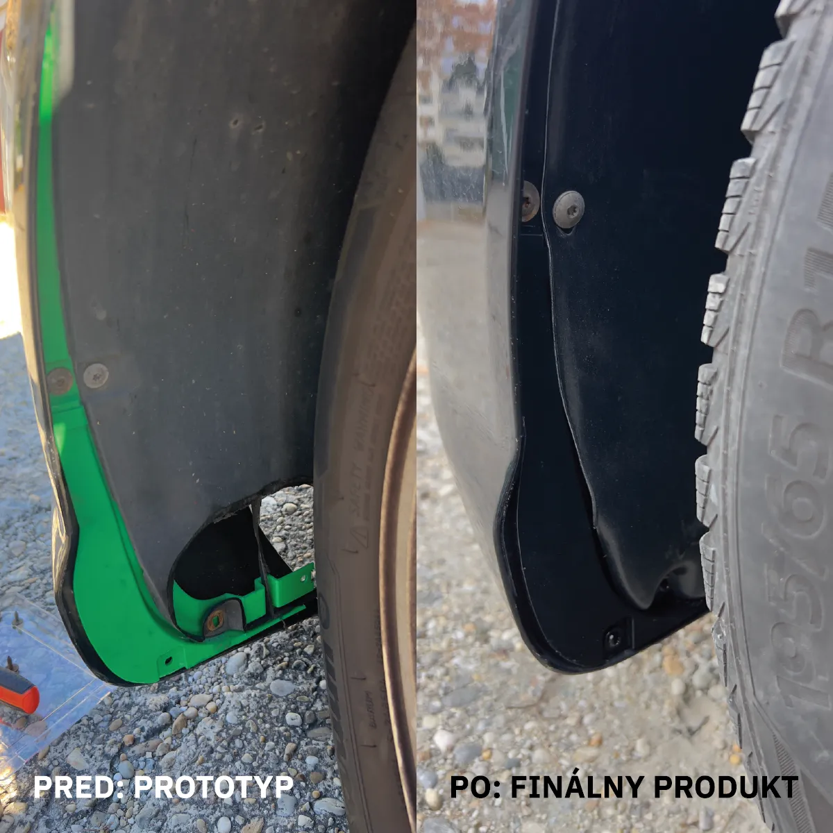 3D tlač náhradného dielu na auto Seat Leon - tuning podblatník Bratislava